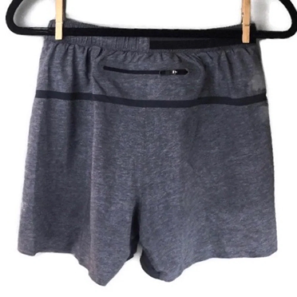 Lululemon Surge Linerless 5” Heather Deep Coal Swift Ultra Shorts Size Small
